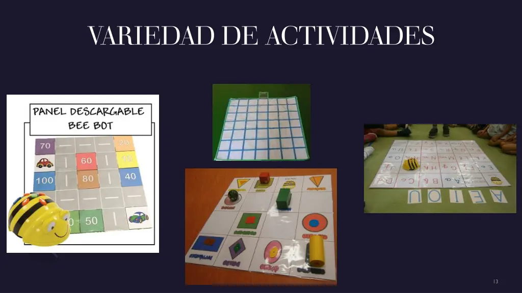 variedad de actividades