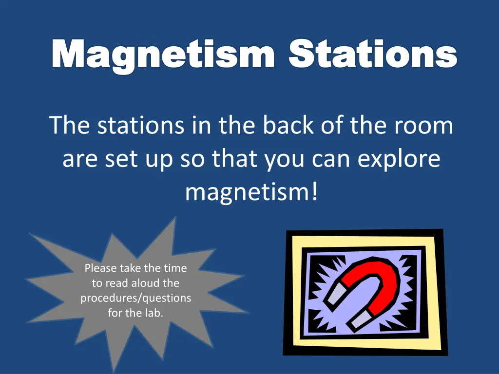 magnetism stations