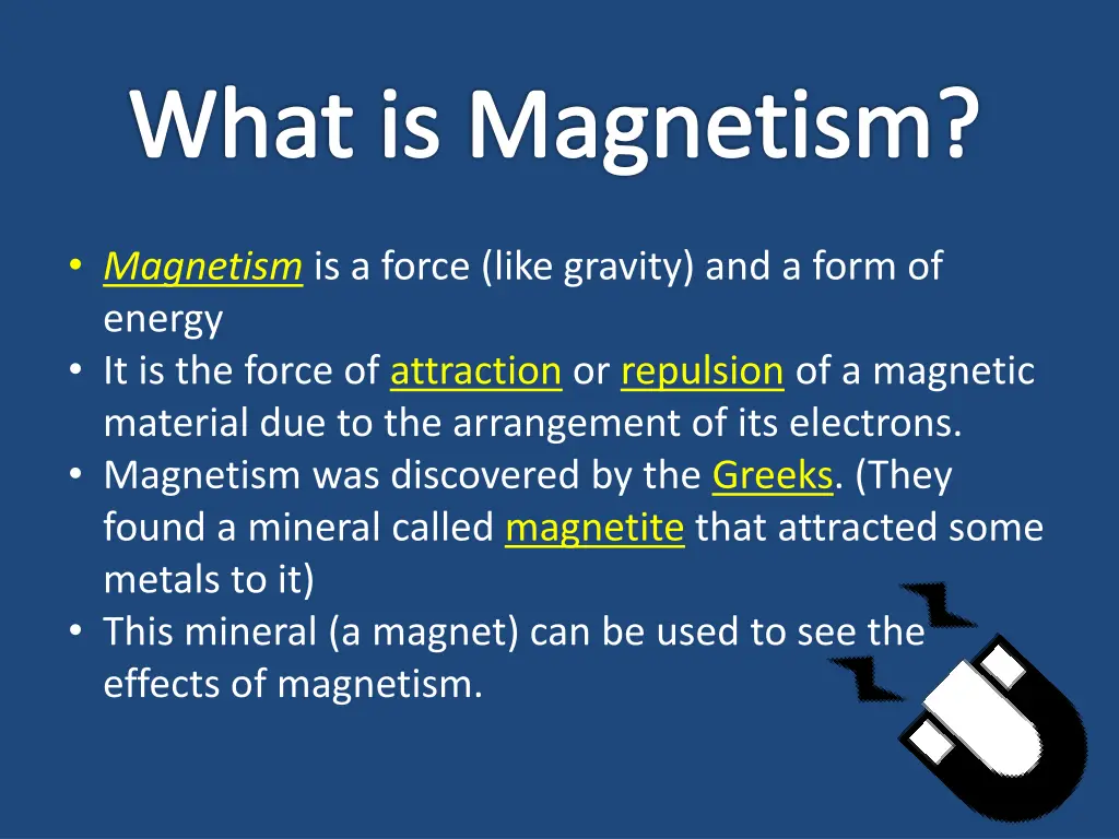 what is magnetism