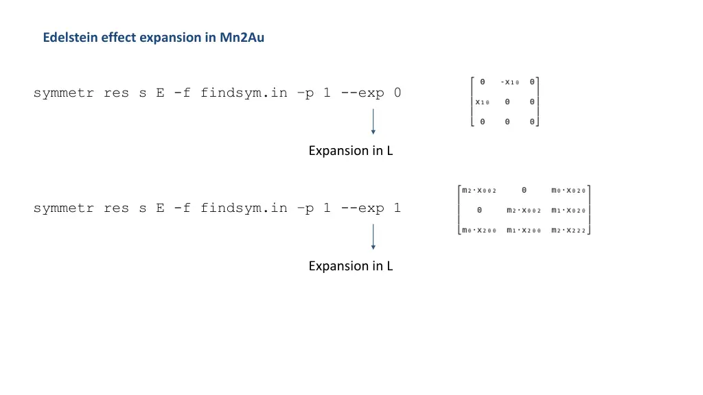 edelstein effect expansion in mn2au