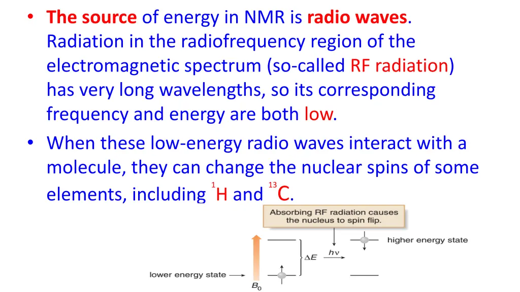 the source of energy in nmr is radio waves