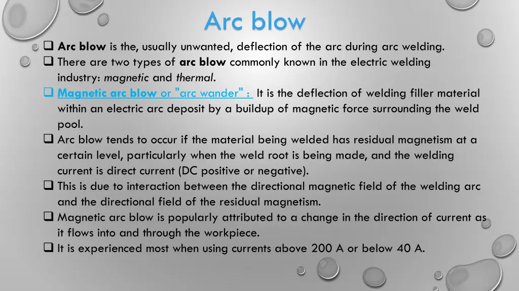 arc blow