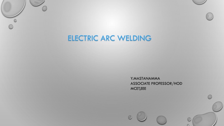 electric arc welding