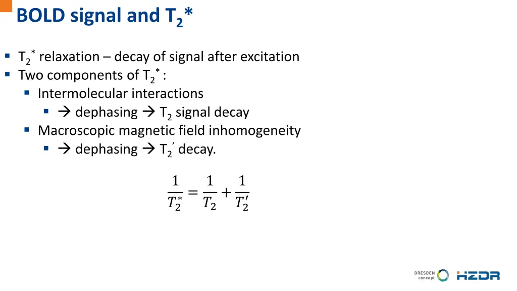 bold signal and t 2