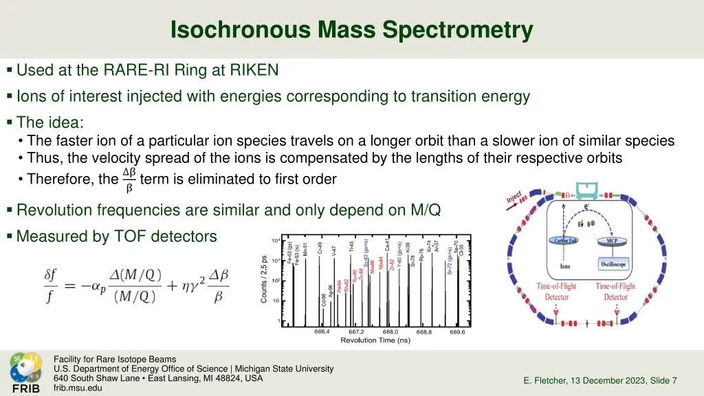 isochronous mass spectrometry