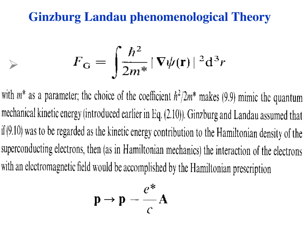 ginzburg landau phenomenological theory 11