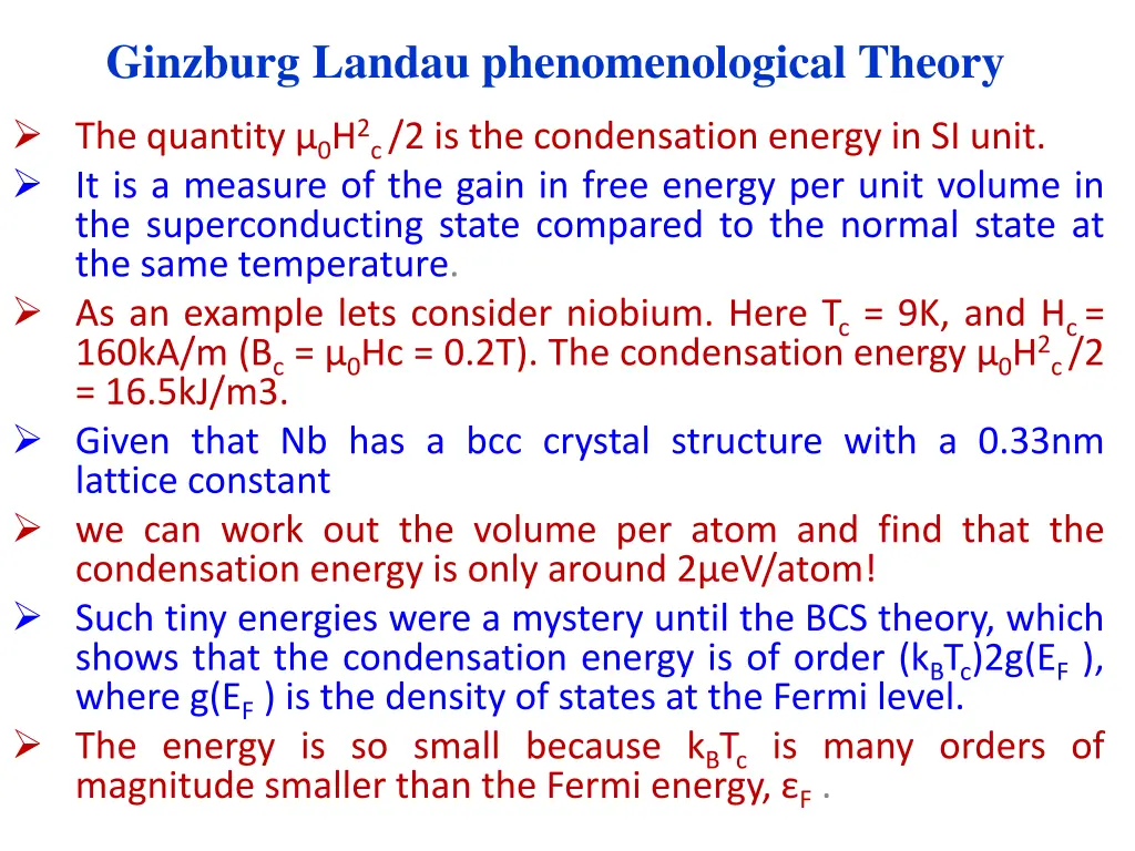 ginzburg landau phenomenological theory 2