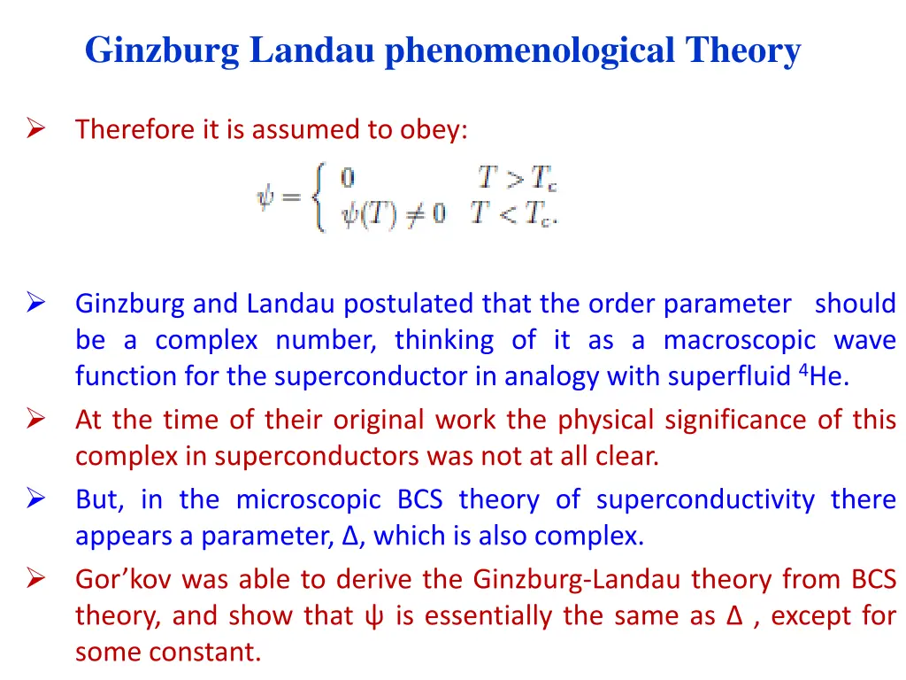 ginzburg landau phenomenological theory 5