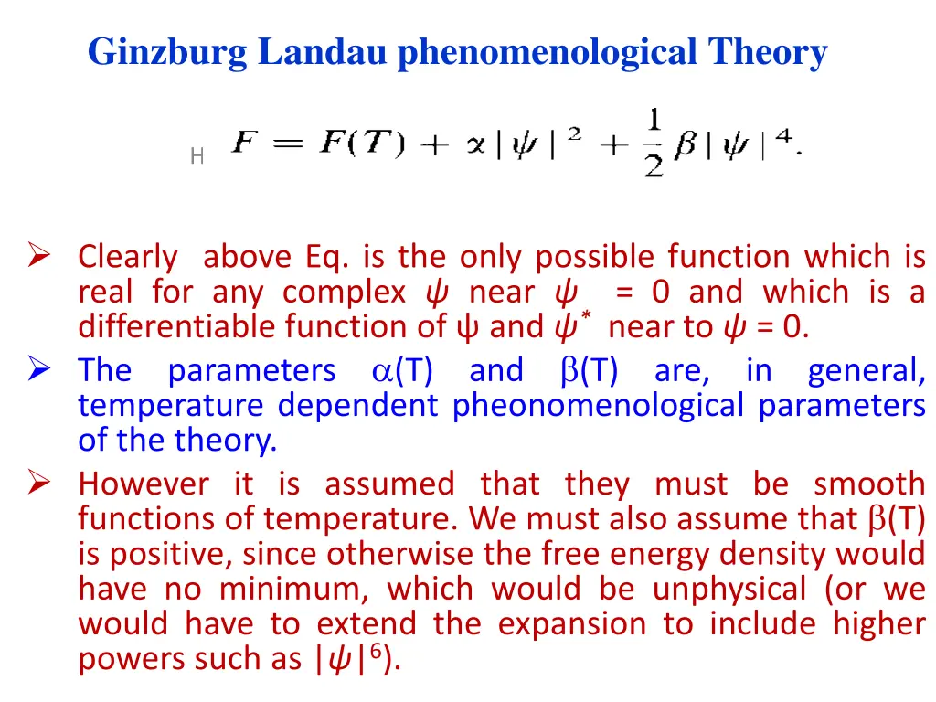 ginzburg landau phenomenological theory 7