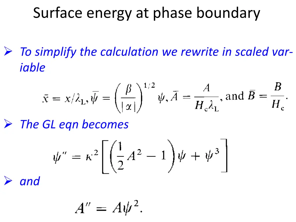 surface energy at phase boundary 2