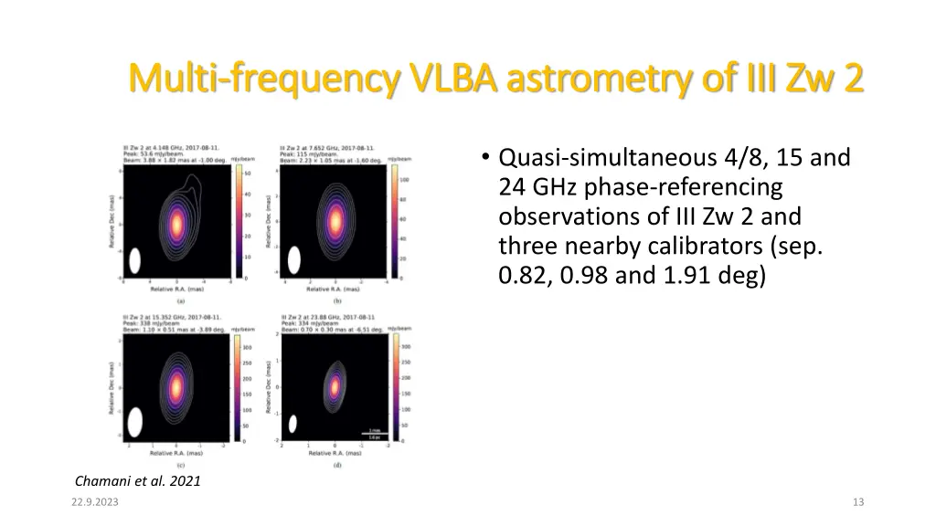 multi multi frequency frequency vlba