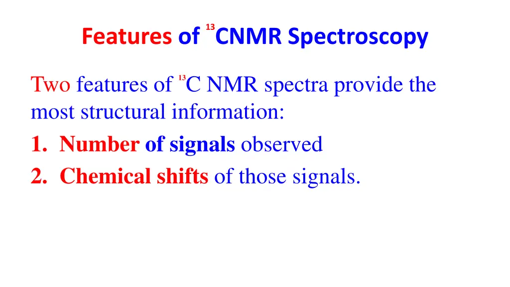 13 cnmr spectroscopy