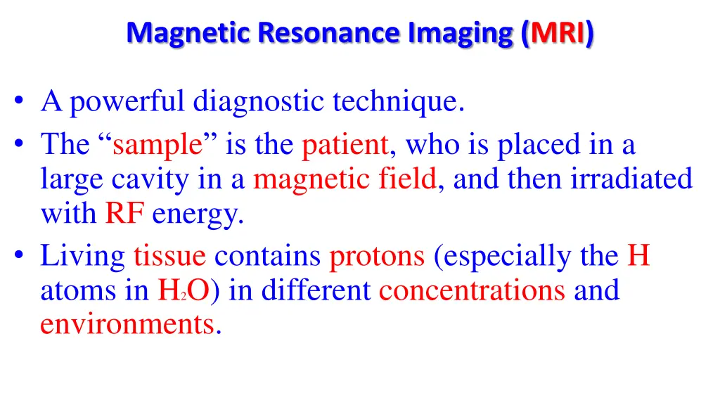 magnetic resonance imaging mri