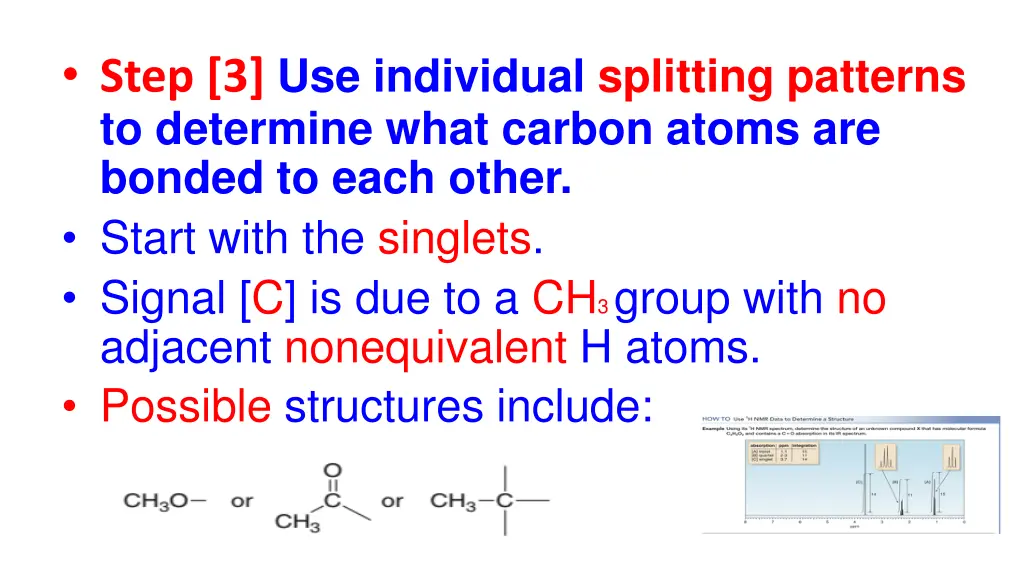 step 3 use individual splitting patterns