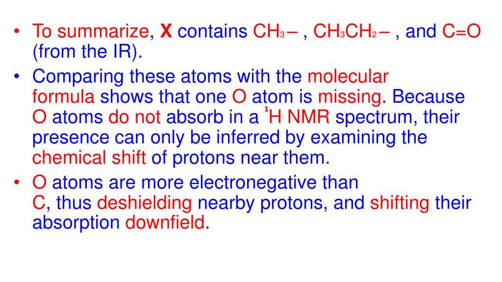 to summarize x contains