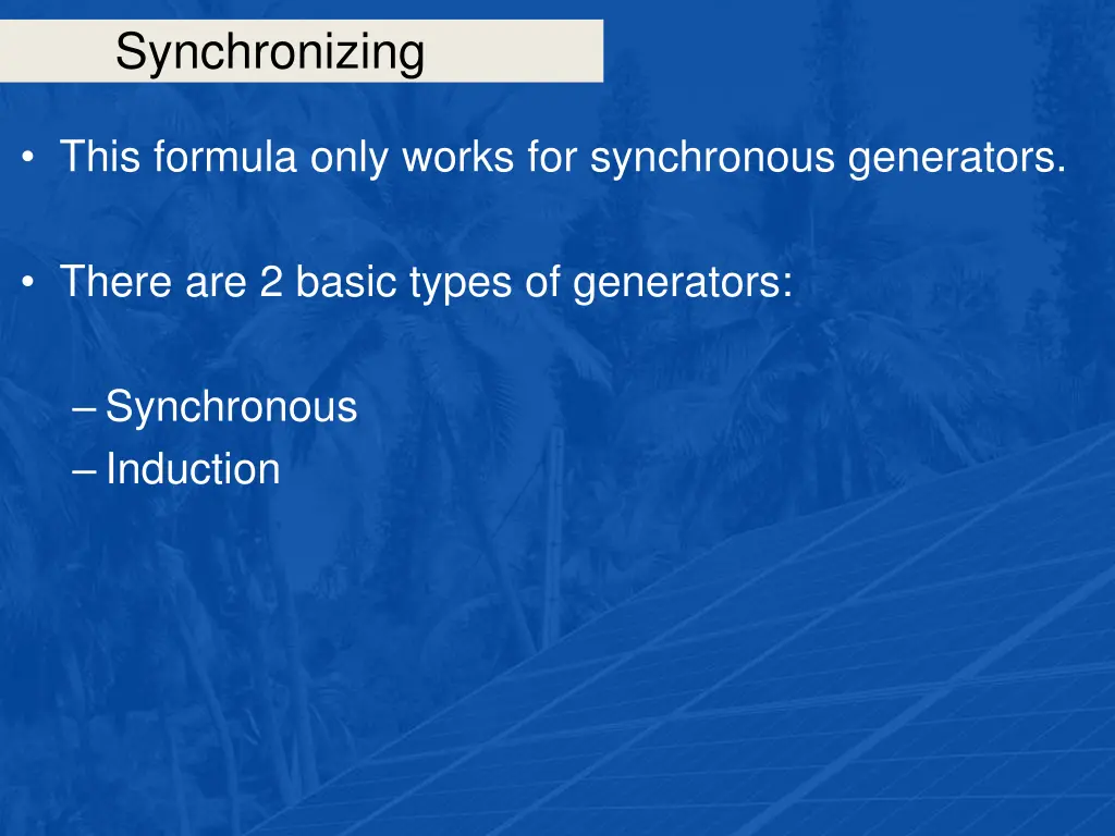 synchronizing 13