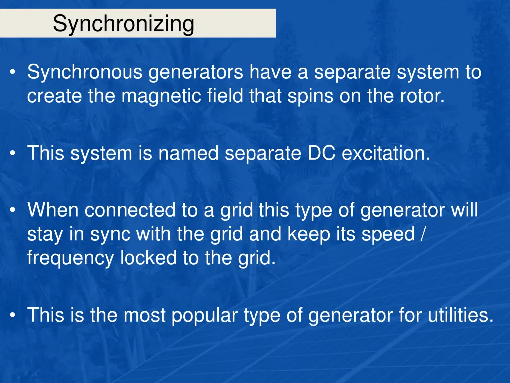 synchronizing 14