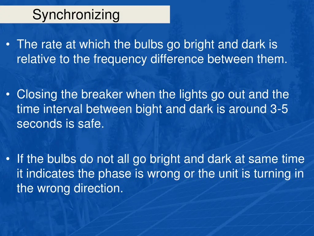 synchronizing 27