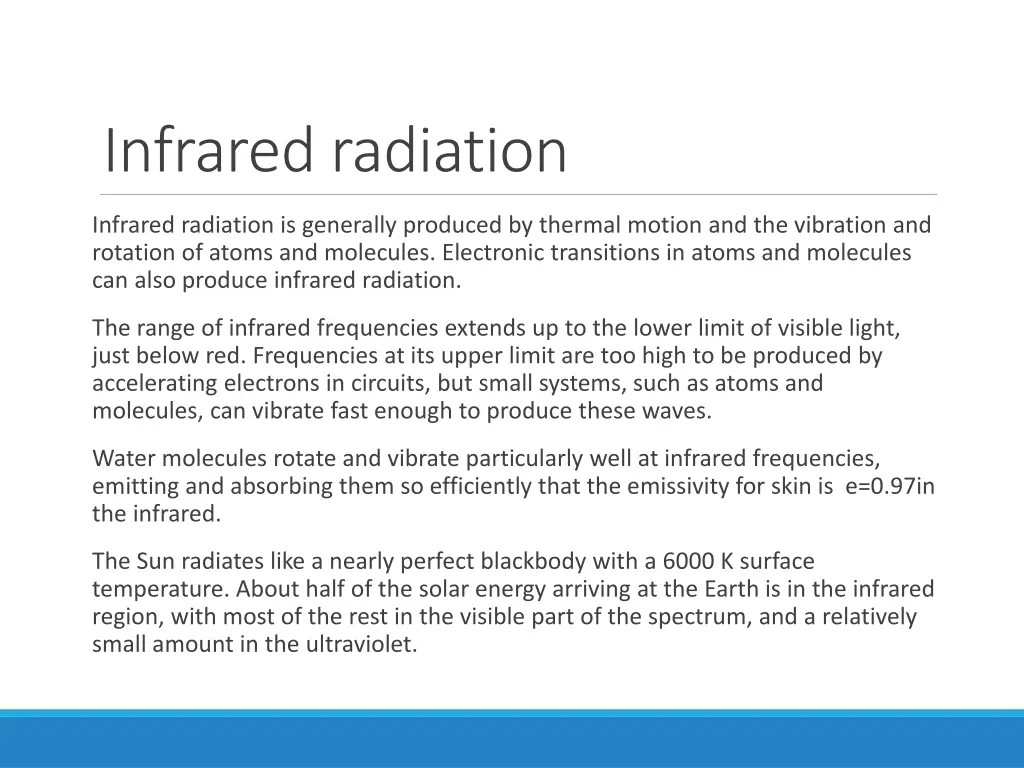 infrared radiation