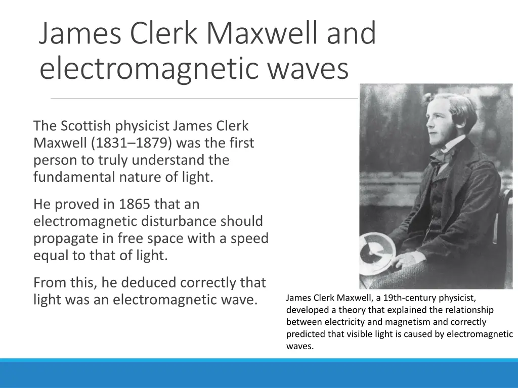 james clerk maxwell and electromagnetic waves