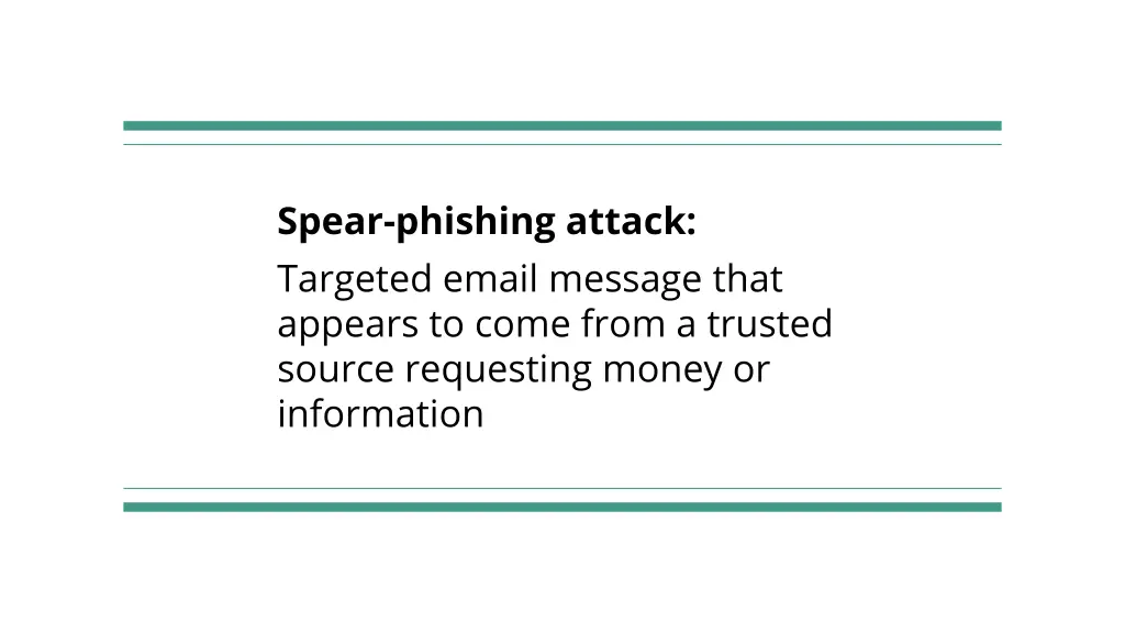 spear phishing attack targeted email message that