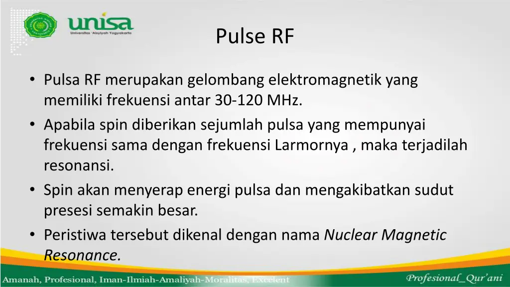 pulse rf