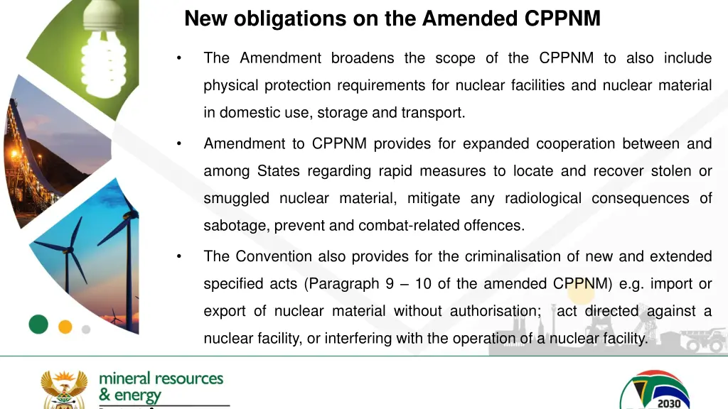 new obligations on the amended cppnm