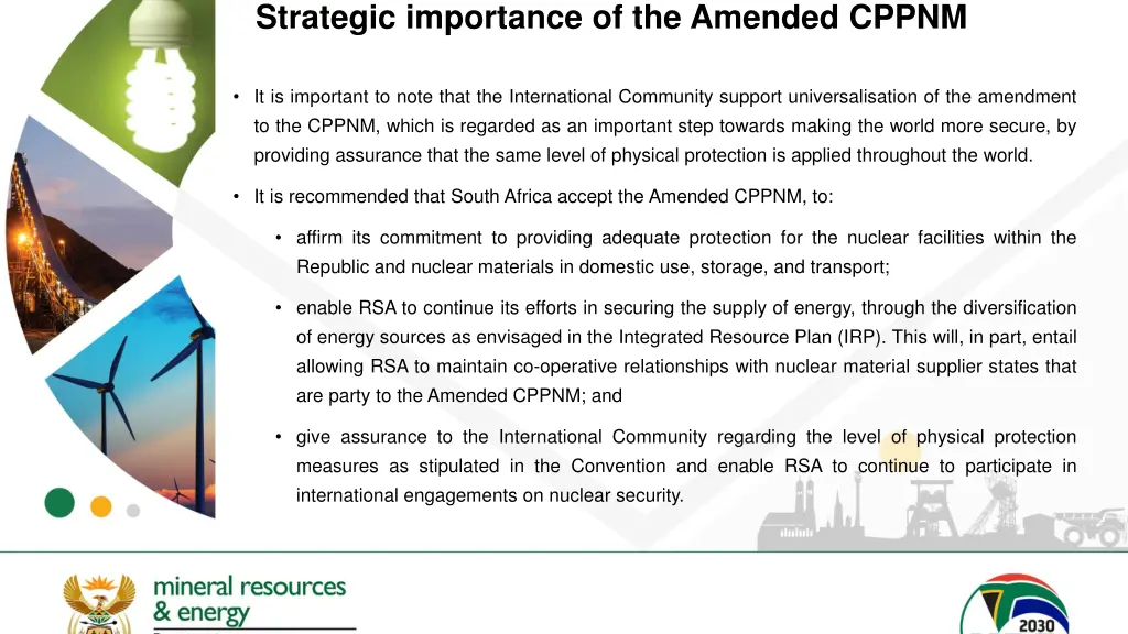 strategic importance of the amended cppnm 1