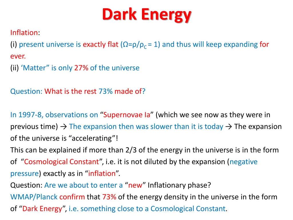 dark energy