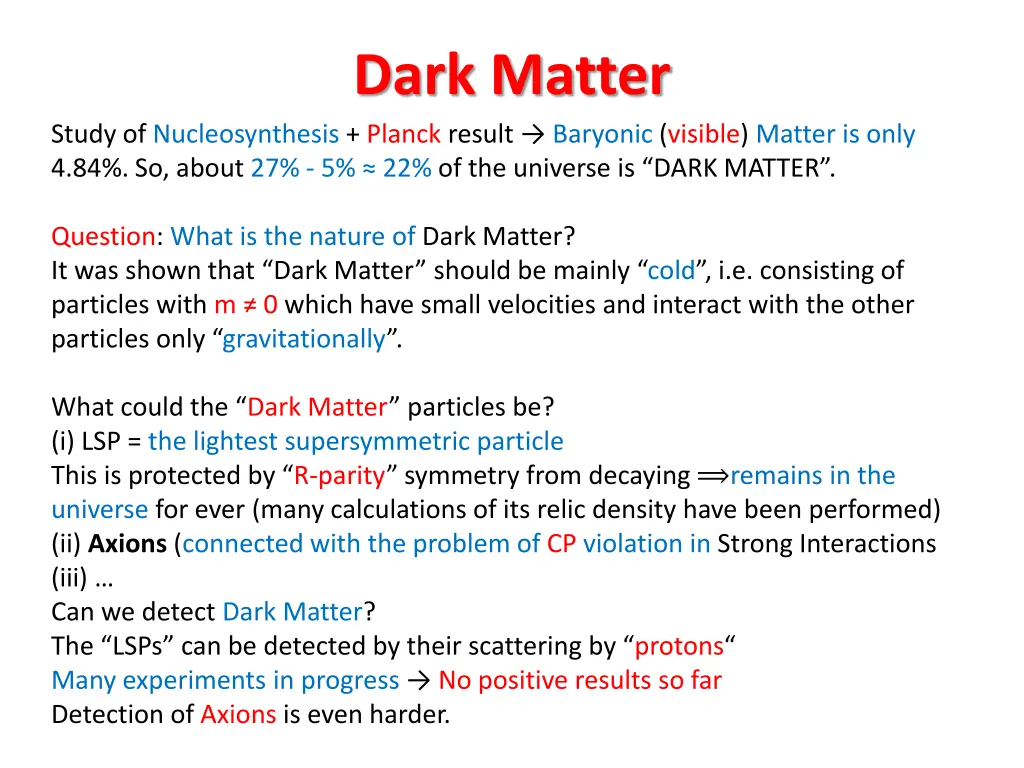 dark matter