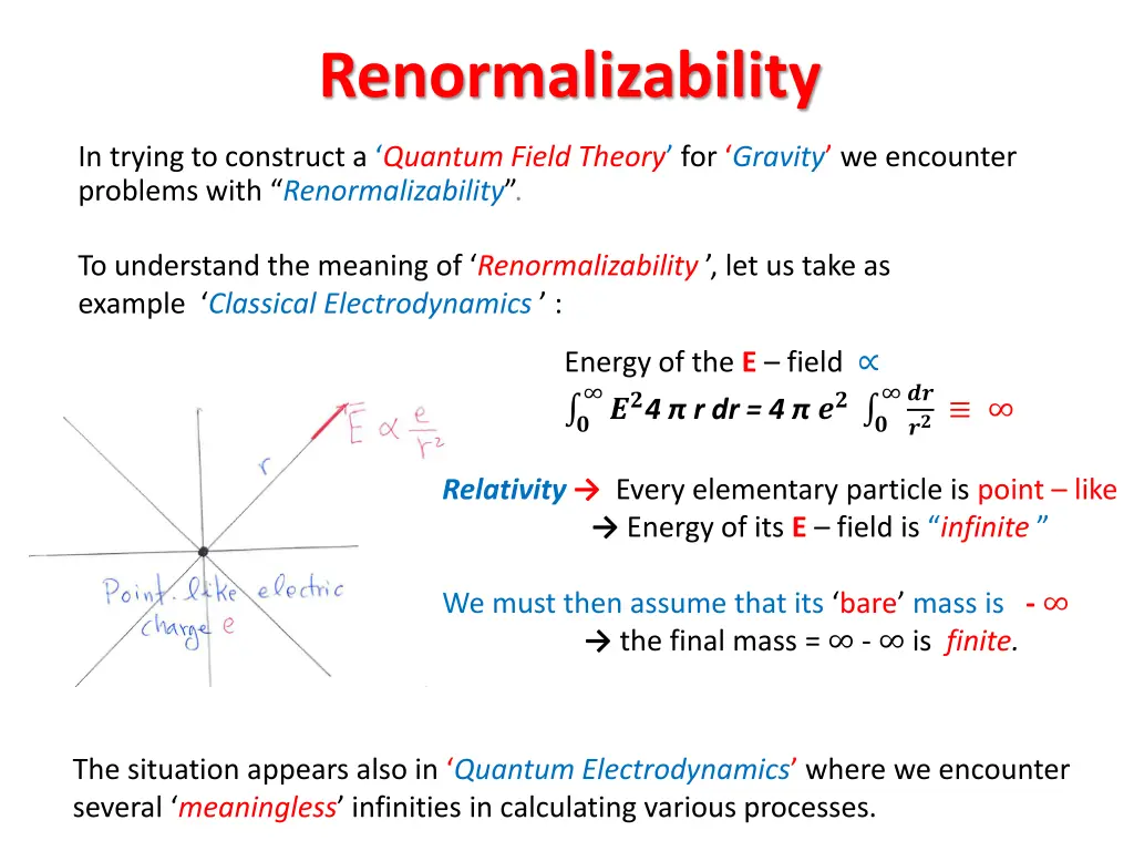 renormalizability