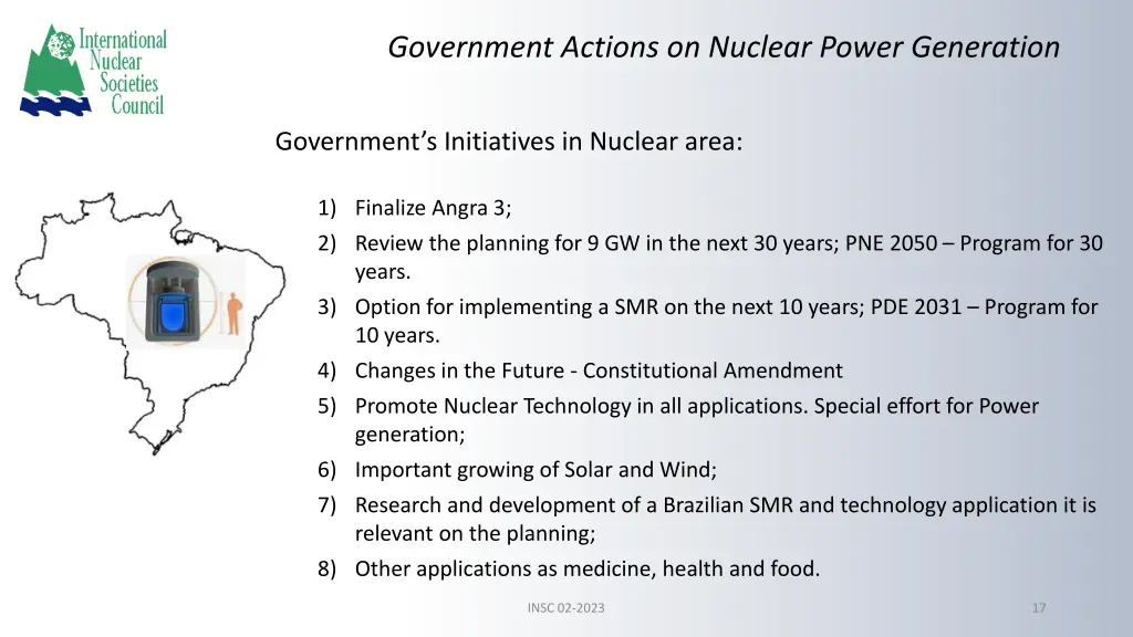 government actions on nuclear power generation