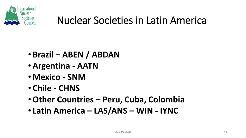 nuclear societies in latin america nuclear