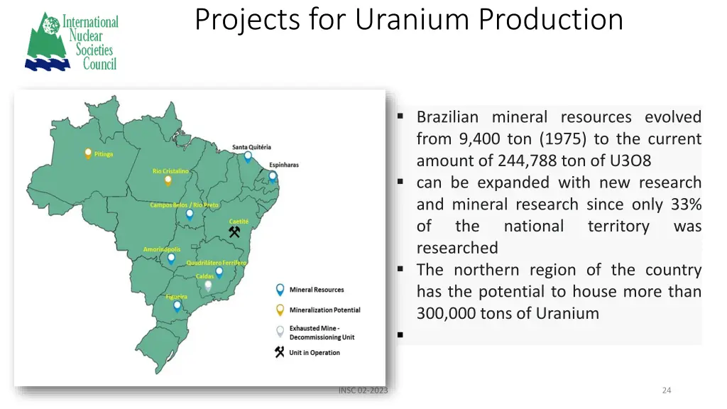 projects for uranium production