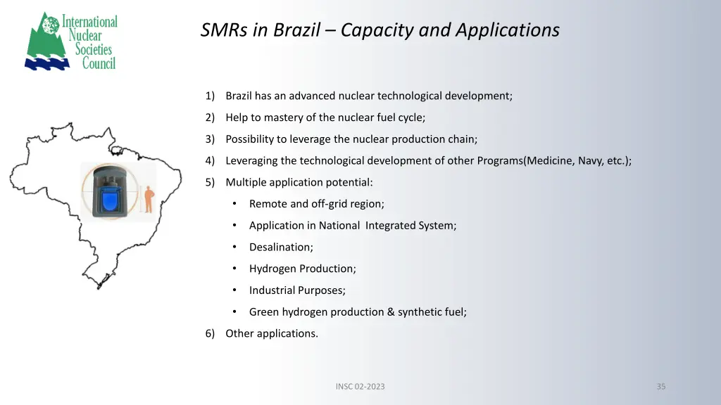 smrs in brazil capacity and applications