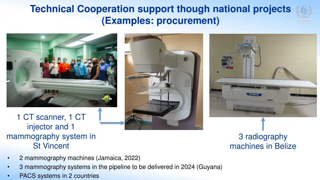 technical cooperation support though national