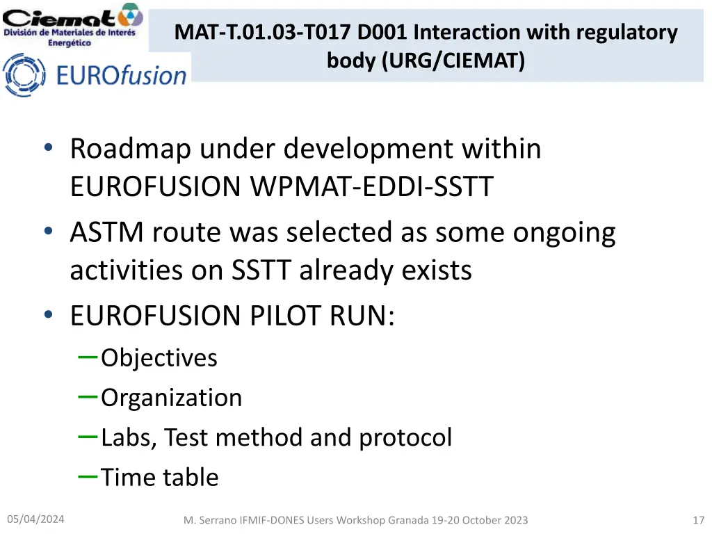 mat t 01 03 t017 d001 interaction with regulatory