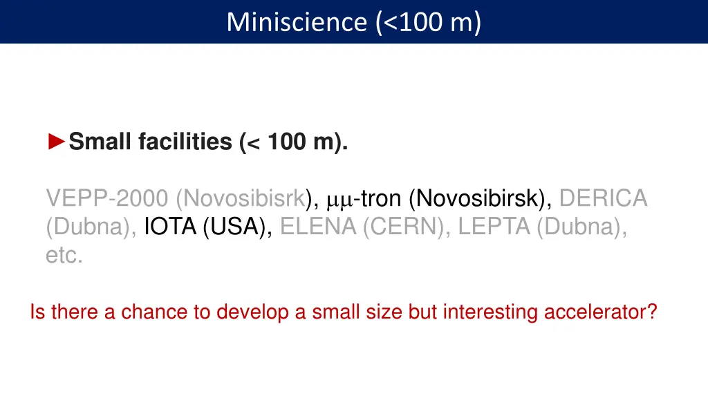 miniscience 100 m