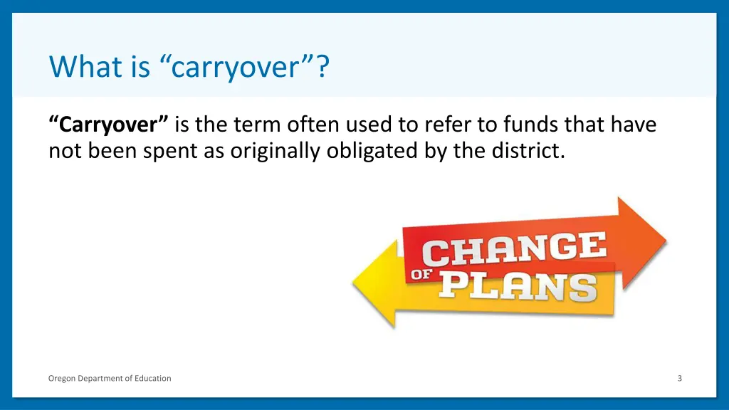 what is carryover