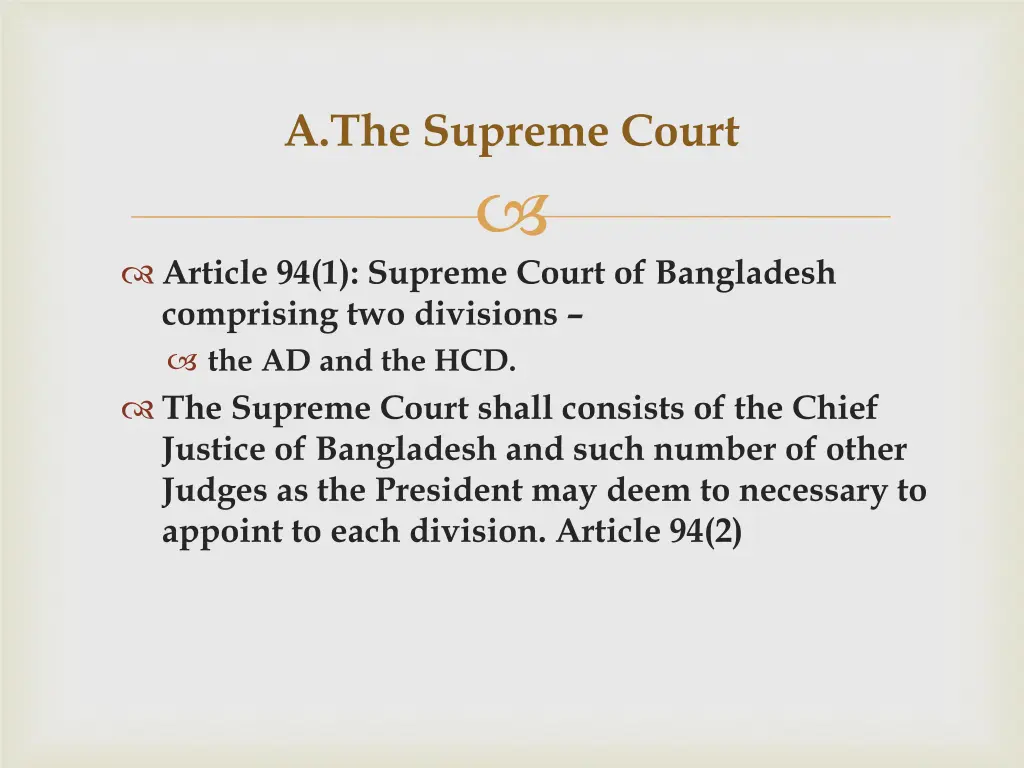 a the supreme court