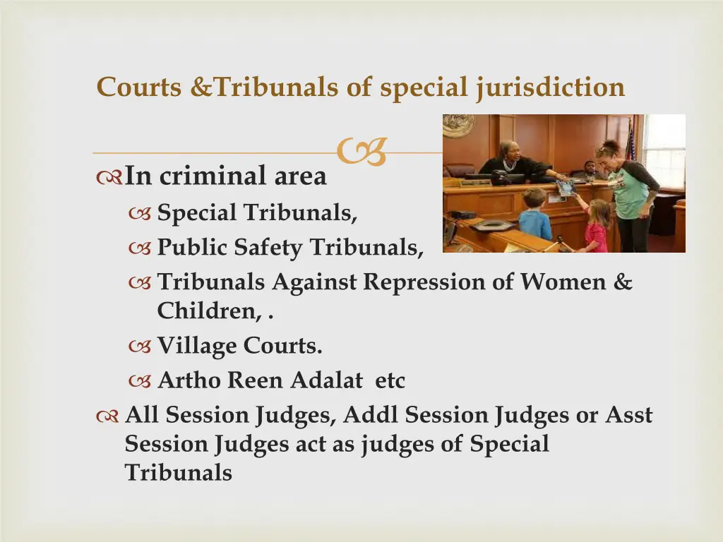 courts tribunals of special jurisdiction 1