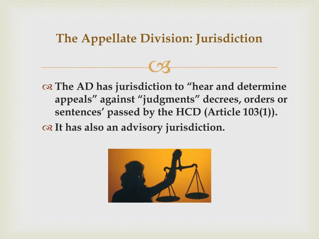 the appellate division jurisdiction