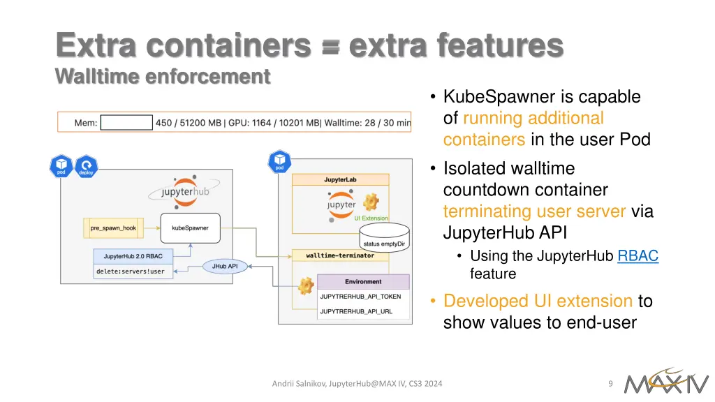 extra containers extra features walltime