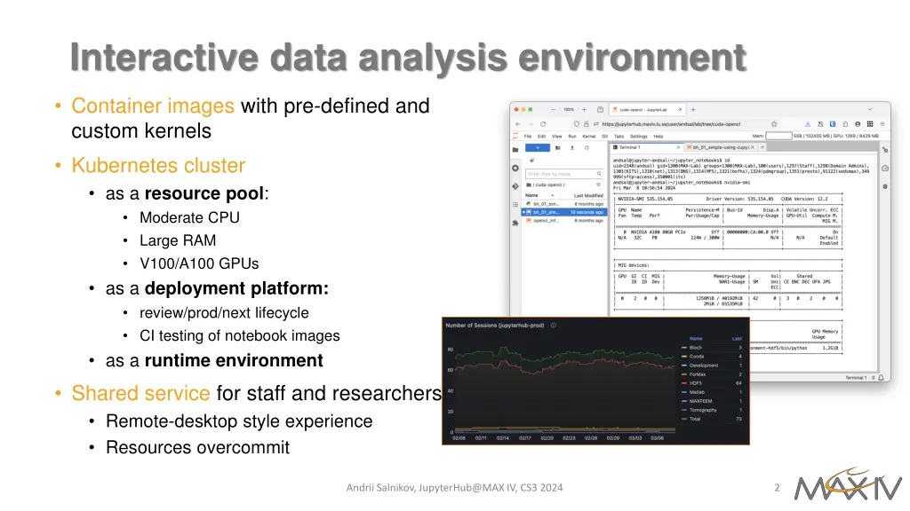 interactive data analysis environment