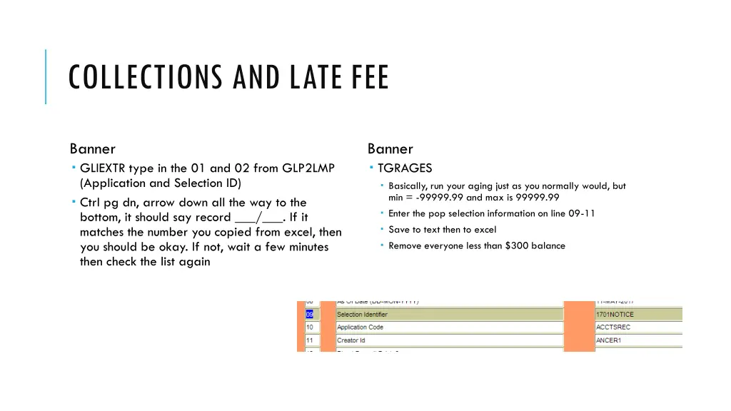 collections and late fee 2