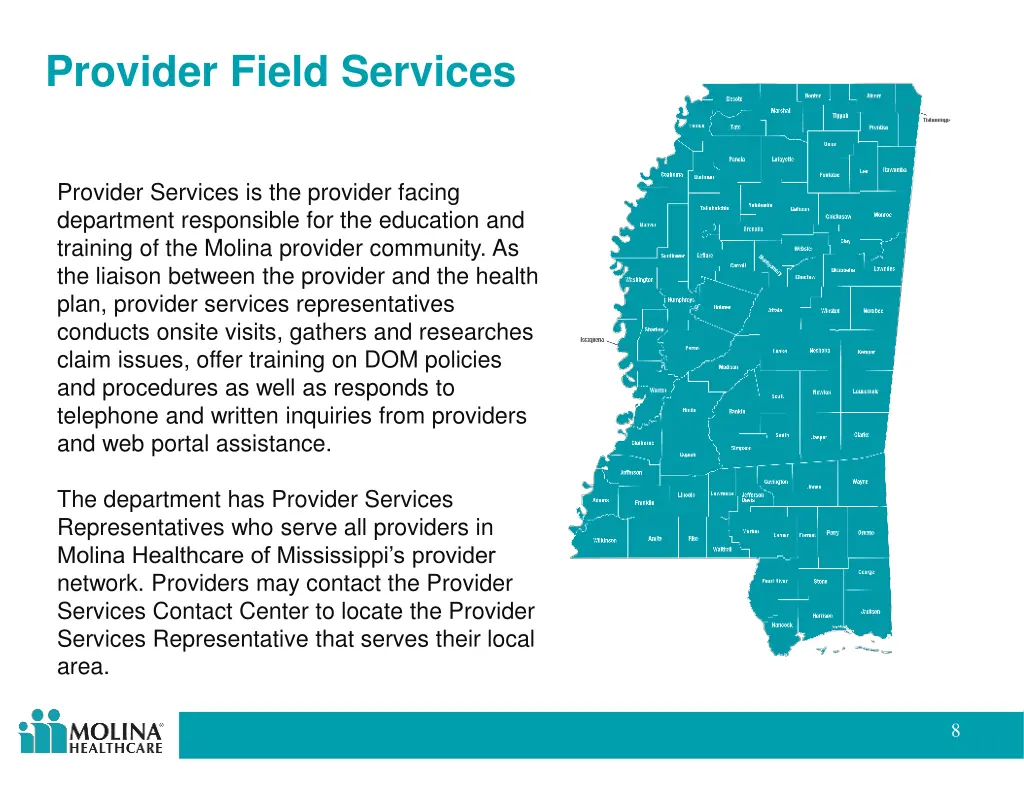 provider field services
