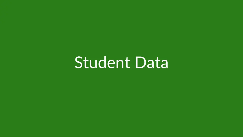 student data