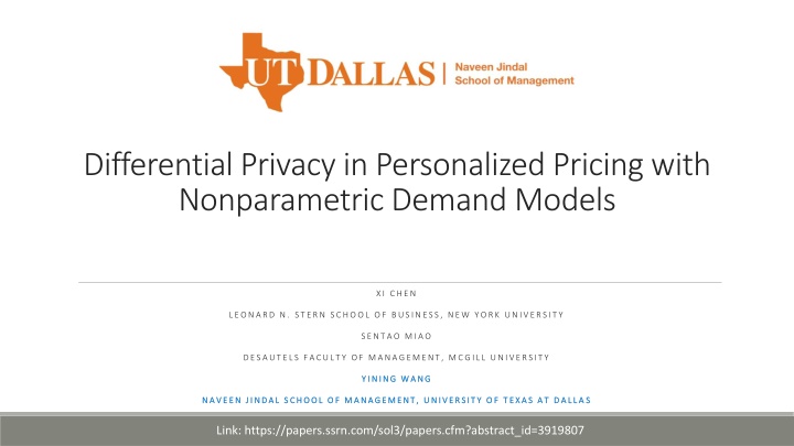 differential privacy in personalized pricing with