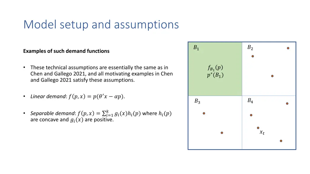 model setup and assumptions 3