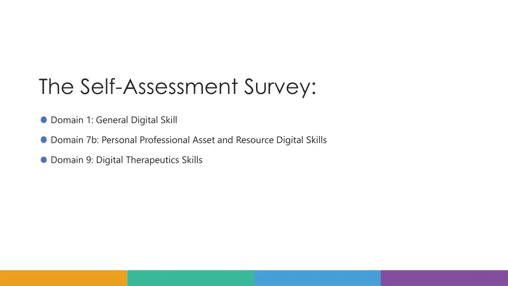 the self assessment survey